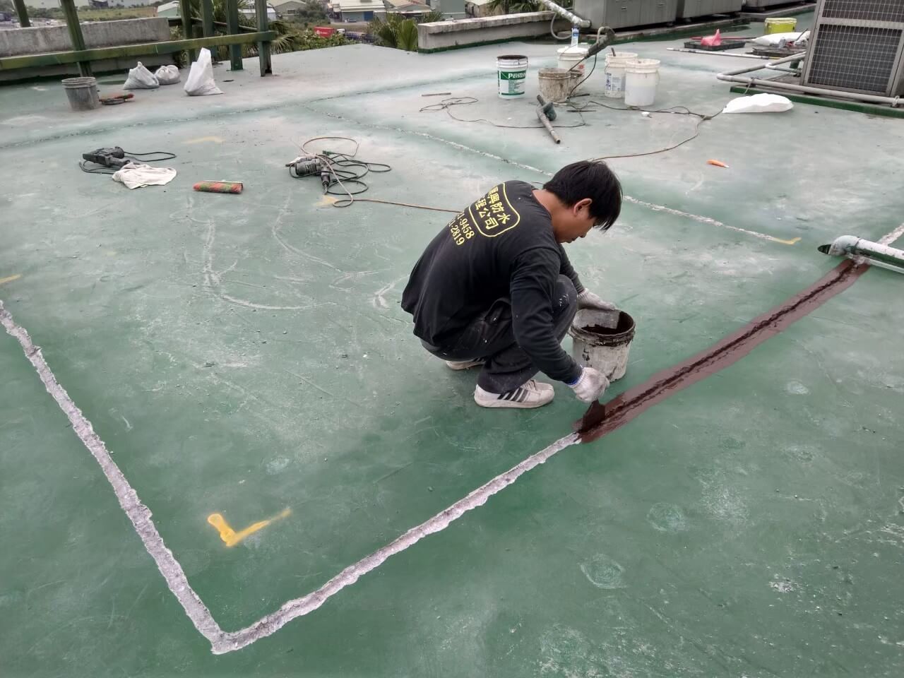 三峽昇華園神主牌位廳屋頂防水